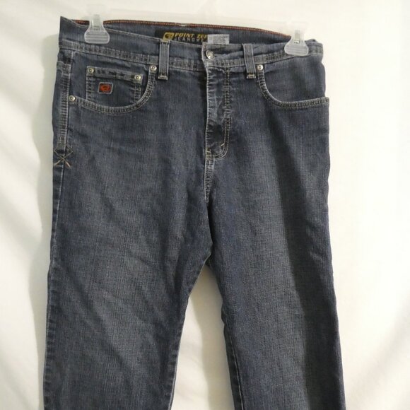 POINT ZERO JEANSWEAR | size 32 | Blue Denim Jeans | Made In Canada - Picture 6 of 16